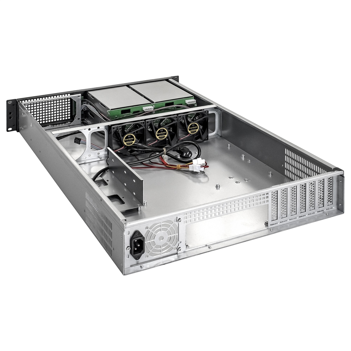 Серверный корпус ExeGate Pro 2U660-HS06, В стойку, глубина 660, высота 89, 2U